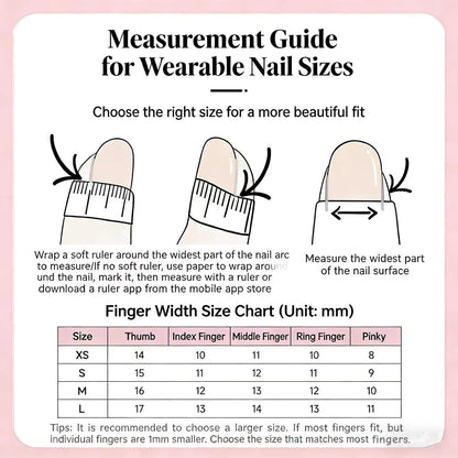 Pink Glass Bead Cat Eye Press On Nails